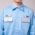 燕舞 JZYNW2019YX7005工作服 夏秋套装工作服  男款生产营销工作服 蓝色（可定制）