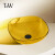 特拉维尔彩色透明树脂台上盆小尺寸阳台洗手盆家用圆方形洗漱脸盆 A106T(430X430X150mm)