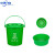 中环力安 10升20升手提垃圾分类垃圾桶 A 20L带盖带手（圆桶带滤网）绿