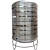 水桶保温水塔立式加厚楼顶厨房蓄水罐304不锈钢水箱储水罐 0.3吨单层304立式冷水塔