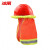 冰禹 BYlj-95 夏季遮阳帽 反光条警示帽套 荧光红(不带安全帽)