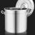 帕达曼 带盖储水桶 201不锈钢水桶储水加厚铁皮桶带盖提水桶 加厚350*350mm（焊接耳）