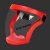 高透明防护面罩高清全脸防雾粉尘打磨头罩防护罩不起雾面屏 【防雾】红框白片款
