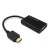 HDMI转VGA线转换器笔记本连接显示器适用于宏基小米华为荣耀华硕 白色(带音频带电源) 25cm
