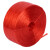 百舸 打包绳大捆 全新料塑料绳子捆扎绳撕裂绳 草球绳扎口绳 搬家包书打包带 约2.6kg红色