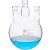 蜀牛 直四口烧瓶 圆底球形蒸馏瓶 高硼硅 标口 玻璃四颈烧瓶 反应器 2000ml/24*4