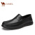 骆驼（CAMEL）  时尚透气商务休闲男士皮鞋 A012155310 黑色 42