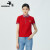 哥弟【GD】马戏团拼接设计Polo衫女T恤上衣1300826 红 XL(5码)