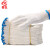 加厚棉纱手套 12双 奶黄色耐磨搬运劳保手套 一等棉LFZ600 尼龙A级中厚LFZ50012双