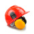 扬笙福干扰用工业安全帽防耳机工地护耳器降噪防耳罩噪音工厂工业 黄色国标ABS安全帽以勒0505型耳