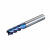 65度4刃平刀纳米蓝涂层数控机床合金刀具不锈钢用平底高硬立铣刀 8*20*D8*60