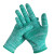 12双夏季条纹薄款尼龙纱线透气工作手套劳保耐磨弹力防晒男女 M码（中号） 绿色尼龙手套（12双）