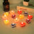 心形香薰蜡烛爱心形浪漫拍照道具求婚表白纪念日生日蜡烛ins礼物 心形紫色1盒[共9个]