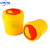中环力安【圆形15L】黄色塑料垃圾桶圆形一次性 医疗利器盒 锐器桶