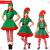 茹诗卡圣诞节儿童演出服男女童小精灵表演服舞会圣诞节服装 绿 110