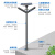 户外景观灯柱太阳能led路灯3.5米小区广场灯室外防水铝型材 钻灯-3米30w-太阳能款