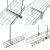 电镀锌网格桥架 开放式机房走线架 网格线槽 数据中心综合布线 400*100mm*5mm
