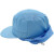 车间防尘工作帽帽子棉透气网包头发网兜帽厨房厨师帽男女通用 天蓝帽顶全布