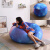 沛爵懒人沙发豆袋可躺可睡可拆洗单人圆球形沙发儿童卡通红款 梦幻星空 120x120cm