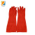 阿祺果 橡胶手套 双 38cm红色S-L（下单请备注尺码）