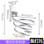 希琛吹风机架子免打孔太空铝浴室挂架电吹风简易支架壁挂风筒收纳架 银色吹风机架