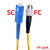 单模光纤跳线LC-SC-ST-FC方转圆3/5米10/20M电信级多模尾纤延长线 单模单芯SC-SC 电信级 20m