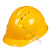 祥利恒三筋ABS高强度安全帽工地施工领导安全头盔建筑工程国标透气加厚 黄色 四面ABS透气