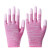 酒店客房服务员专用手套涂指涂掌涂层胶薄款尼龙透气耐磨防护劳保 粉色条纹涂指36双 L