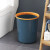 中环力安  撞色垃圾桶压圈北欧简约加厚垃圾筒办公纸篓垃圾桶   A 绿黄色 中号23.5*19*26cm