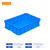 蕙心泽加厚塑料周转箱工业塑料箱大号物流中转箱 蓝色周转胶箱575-140箱（610*420*150mm）