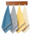 康丽雅 K-0368 清洁毛巾 加厚长方形洗脸巾抹布 34*75CM 蓝色-1个装