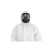汉盾 HD-BP616 防粉尘防液体飞溅白色带帽连体式防护服 不含面罩 普通型 XL码