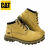 CAT卡特男鞋中帮大黄靴经典耐磨防滑登山户外休闲工装男鞋P721555 黑色 44 标准码