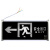 谋福80781安全出口消防指示灯LED新国标消防应急灯紧急通道标志灯（单面左方向）