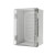 户外卡扣防水电气箱塑料PVC透明基业箱室外配电箱控制接议价 30x20x17卡扣门