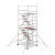 上海铝合金移动脚手架工地工程装修活动门式爬梯登高作业平台厂家 6层12米 VS-06F