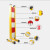 共泰 GTWL01 玻璃钢伸缩围栏绝缘 可移动式隔离栏 黄黑1.2*3.5m