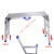 马凳 铝合金伸缩升降折叠马凳平台梯子加厚移动程脚手架 FW-118A100(高100面板100x30)