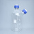 2000ml 废液瓶 HPLC 液相色谱流动相溶剂瓶 蓝色广口瓶 丝口试剂 2升 侧面2口溶剂瓶盖