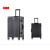 袋鼠（KANGAROO）供应ABS+PC直角拉丝纹铝框拉杆箱现货供应铝框拉杆旅行箱 红色 20英寸