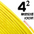 国标阻燃BVR1 1.5 2.5 4 6平方软多股铜芯家装电线铜线 4平方 单皮软线(100米)黄色
