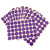 玛仕福 圆点不干胶贴纸 彩色色标分类记号定位标签贴25mm紫色（600贴/包）