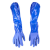 春蕾 接袖工业棉毛浸塑防滑耐油耐酸碱手套PVC 60CM加长 蓝色 1付
