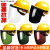 电焊面罩配安全帽式焊工防护面具防烤脸护脸全脸焊头戴式焊帽面屏 (茶色)面罩+黄色安全帽