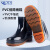 久匀 PVC低筒雨鞋牛筋底低帮雨靴工作水鞋胶鞋 低筒黑色 43