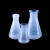施莱登 塑料三角锥形瓶化学实验瓶子250ml500ml烧杯直口广口摇瓶 250ml大口不带盖1个 
