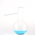 蒸馏烧瓶 100ml/250ml/500化学实验玻璃仪器教学器材 蒸馏装置反 500ml-加厚