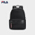 斐乐（FILA）男士包背包双肩包时尚休闲通勤背包书包电脑包 正黑色-BK XS