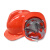 林盾工地安全帽透气国标加厚防砸头盔建筑工程劳保工人头盔免费印字 红色 均码