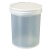 250 500 1000ml塑料瓶PP广口分装瓶直立桶透明膏桶固体桶包装小桶 1000毫升透明膏桶*10个